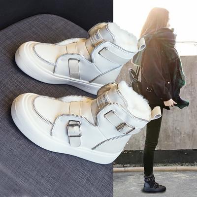 Damen Baumwollschuhe Damen Winter Neu Fleecefutter Dicke Dicke Sohle und Warmhaltende Schneestiefel