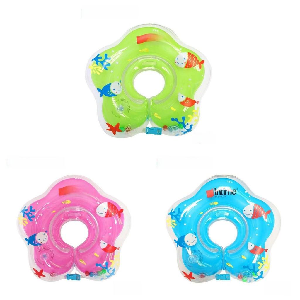 Baby Inflatable Adjustable Neck Ring For Children Swimming And Water Play With Ecofriendly Pvc