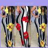 Stunning Plus Size Lady Floral Boho Party Bodycon Maxi Dress For Elegant Occasions