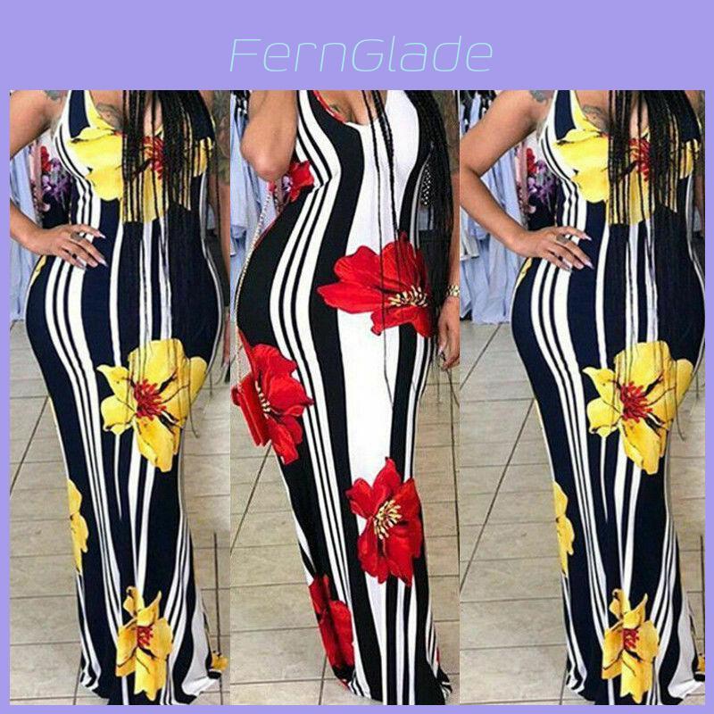 Stunning Plus Size Lady Floral Boho Party Bodycon Maxi Dress For Elegant Occasions