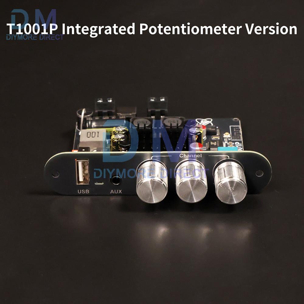 

DC 12-24V T1001P Mono 100W BT Audio Amplifier With High And Low Frequency Adjustment Tws True Wireless Tpa3116 Support For App