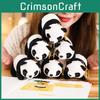 Adorable Realistic Panda Plush Toy Keychain Cute Bear Cub Ornament Gift