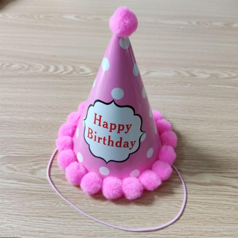 Unisex Birthday Party Hat Children Princess Carnivals Party Props Cap Headwear