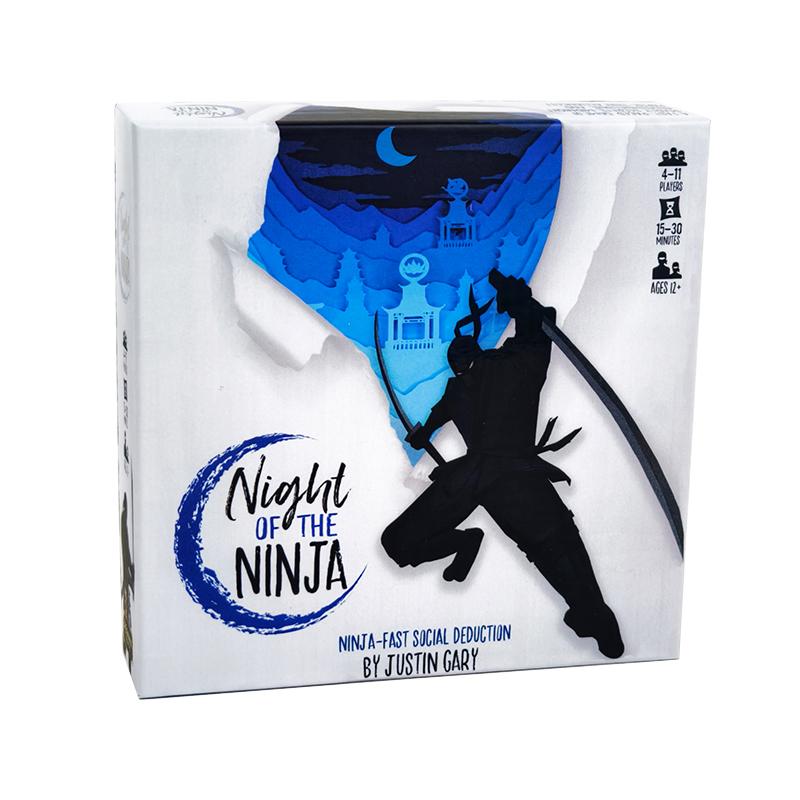 

NIGHT OF THE NINJA Ultimate Party Game for 4-11 Players Fast-Paced Social Deduction Become the Deadliest Ninja in 15-30min светло-серый