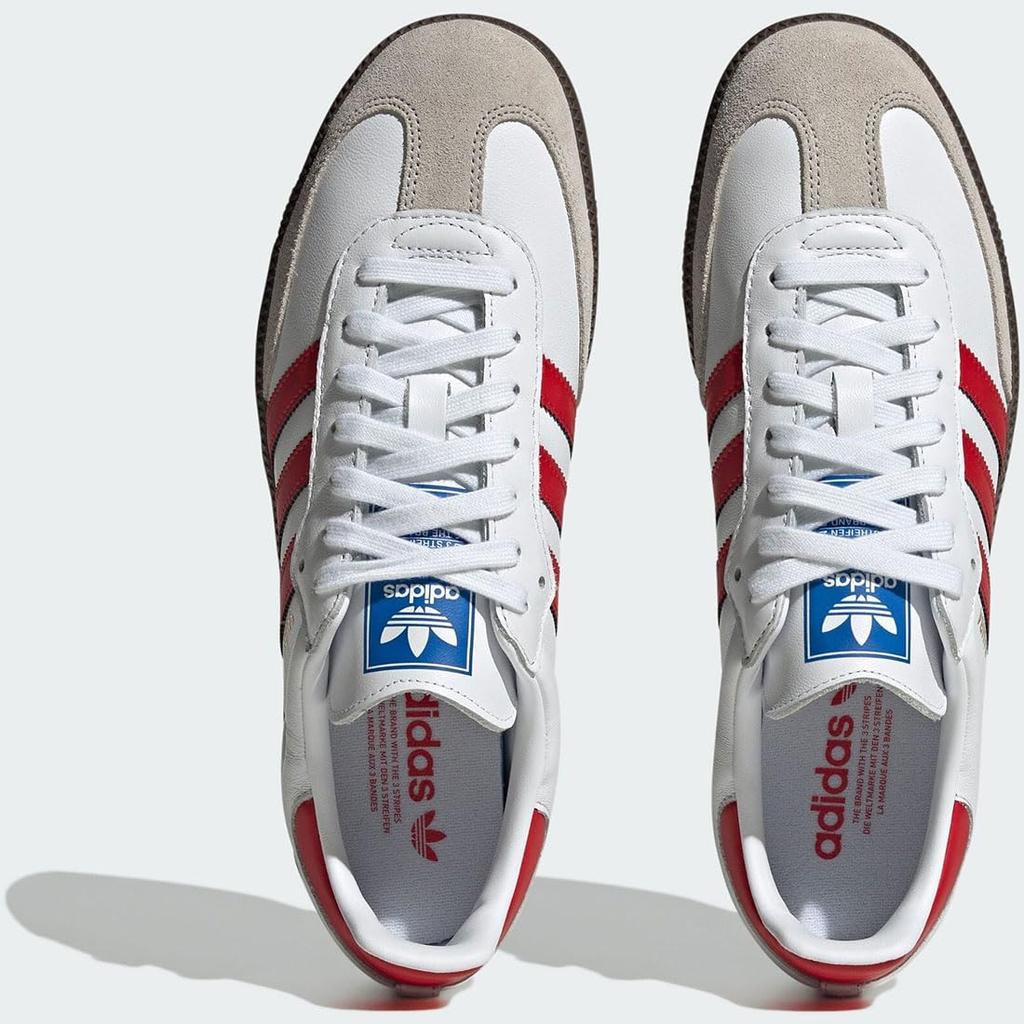 Adidas SAMBA OG Size Footwear, White/Better Scarlet/Supplier Color, IG1025, Japan, 23.5cm