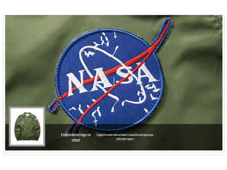 Męska i Damska Kurtka Pilotka MA-1 - Pogrubiona Bawełna, Duży Rozmiar, Jesienno-Zimowa Odzież Wierzchnia Casual