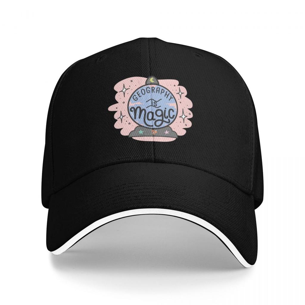 Geography Is Magic Baseball Cap Sun Hat Beach Golf Hard Hat Woman Mens