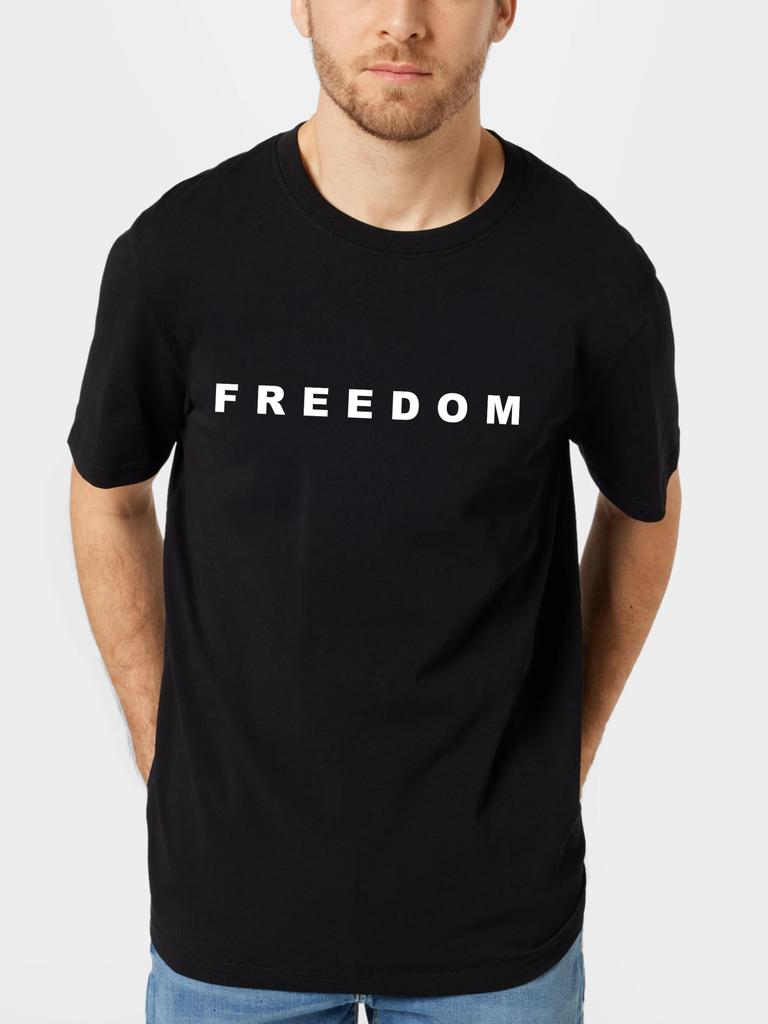 Maglietta Libertà Charlie Kirk Maglietta Libertà Unisex Merchandising Charlie Kirk Girocollo Manica Corta Stampa Lettere Magliette Grafiche
