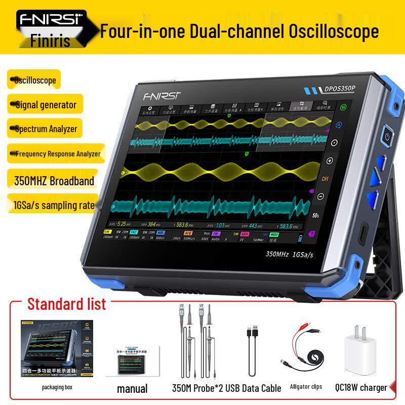 FNIRSI DPOS350P 4-in-1 Portable Oscilloscope & Signal Analyzer (CN Version)