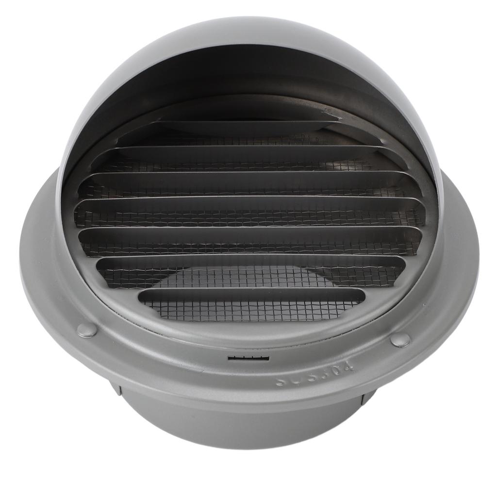 Stainless Steel Air Vent Versatile Weatherproof Round Louvered Exhaust Vent Grill Hood Ventilation Cover for Home