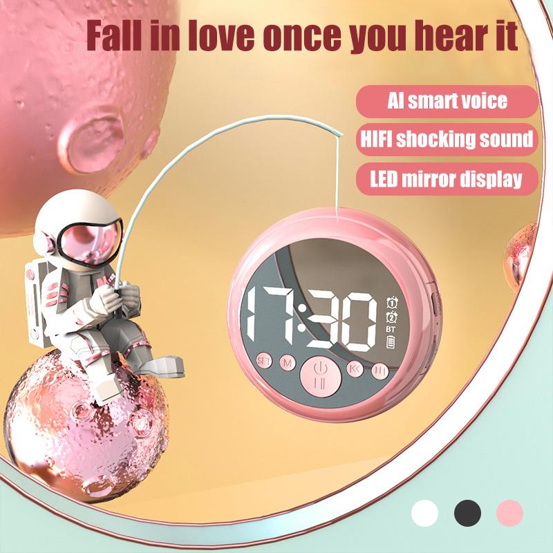 Buy FM Radio LED Digital Smart Mirror Alarm Clock Watch Table BT 5.0