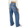 Washed Old High-waisted Retro Cat Whisker Horse Willow Loose Straight Jeans Women