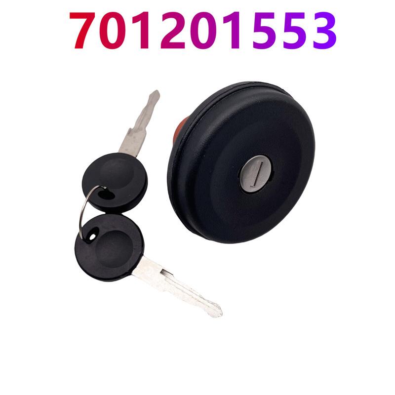 701201553 Car Fuel Filter Tank Cap With 2 Keys Set For Ford Galaxy Seat Alhambra VW Sharan Caravelle Transporter T4 7D0201551