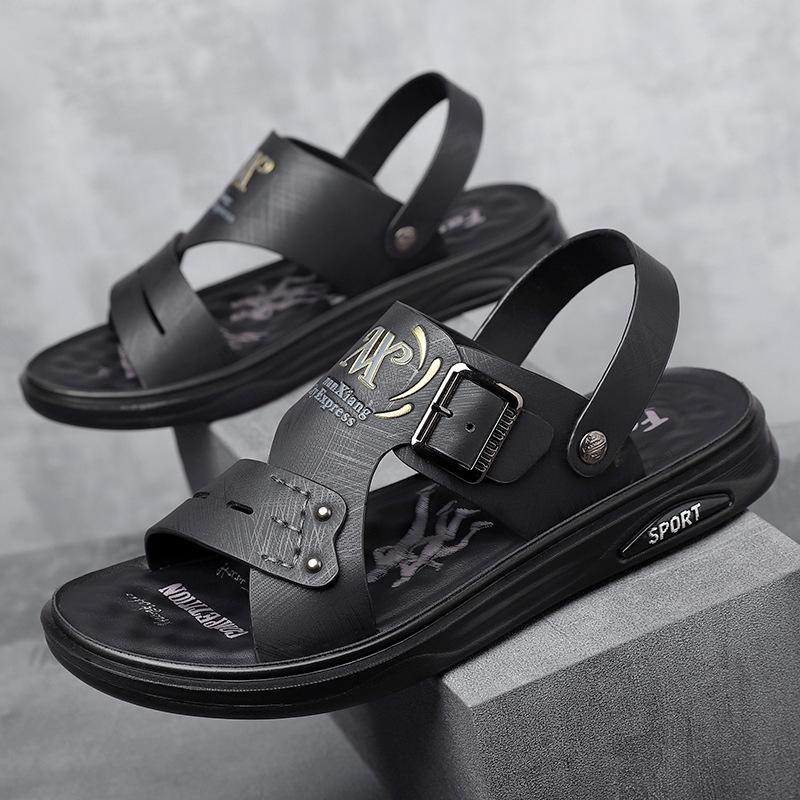 Sandals for Men's Microfiber Beach Shoes New Summer Sandals Dual-purpose Sandals Comfortable Casual Shoes for Men's Shoes