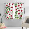 2pcs,2D Plane Printing Minimalist Curtains Cherry Delight (2) Versatile Polyester (without Rod) Gifts Use for Bedroom,