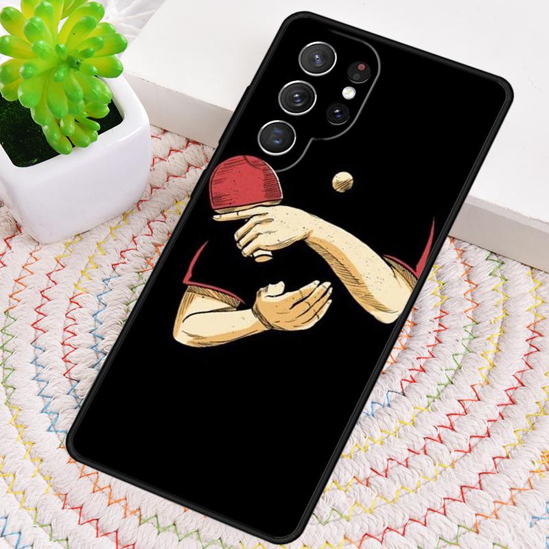 Table Tennis Sport TPU Phone Case For Samsung Galaxy note 10 pro S26 S25 S24 S23 S22 Ultra Plus S21 FE S20 Shockproof Cover