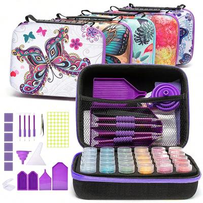 30 Tank Diamond Art Painting Storage Kit, Kit ραπτικής, Πλήρες σετ εργαλείων ζωγραφικής με διαμάντια, Diamond Art Painting Lovers