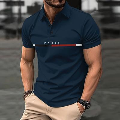 Yaz Yeni Hızlı Kuruyan Yaka Polo Gömlek Düğmeli Cepli Erkek Spor Polo Gömlek Fitness Ve Günlük Slim Fit Günlük İş Gömleği