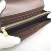 Louis Vuitton Damier Portefeiulle Sarah N63209 Long Wallet Purse Ebene Brown Used