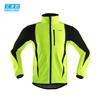 ARSUXEO Veste de cyclisme d'hiver coupe-vent doublée polaire 3 couches pour homme Vêtement d'extérieur chaud pour le sport en extérieur
