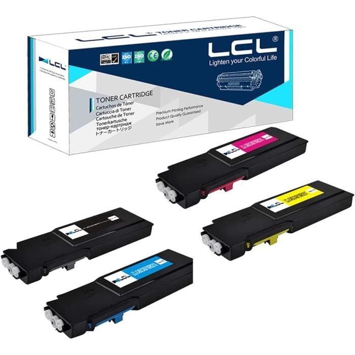 Cartouche Toner - LCL - Xerox Versalink C400 C405 - Pack de 4 - 10500 pages Noir - Haute qualité