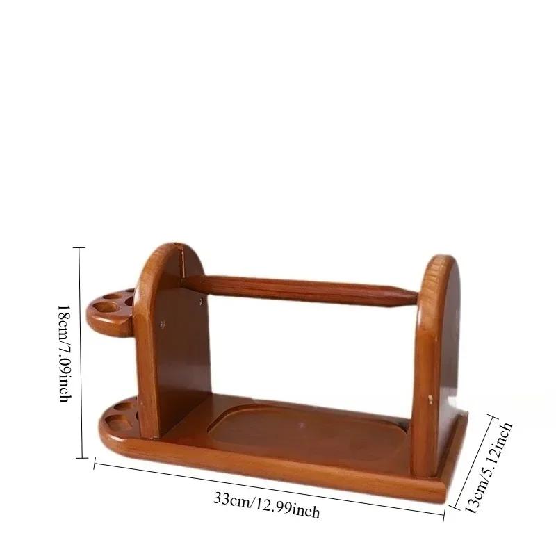 Wooden Wool Shaft Holder Knitting Auxiliary Tools Wool Holder Household Desktop Sewing Tools Shaft Holder