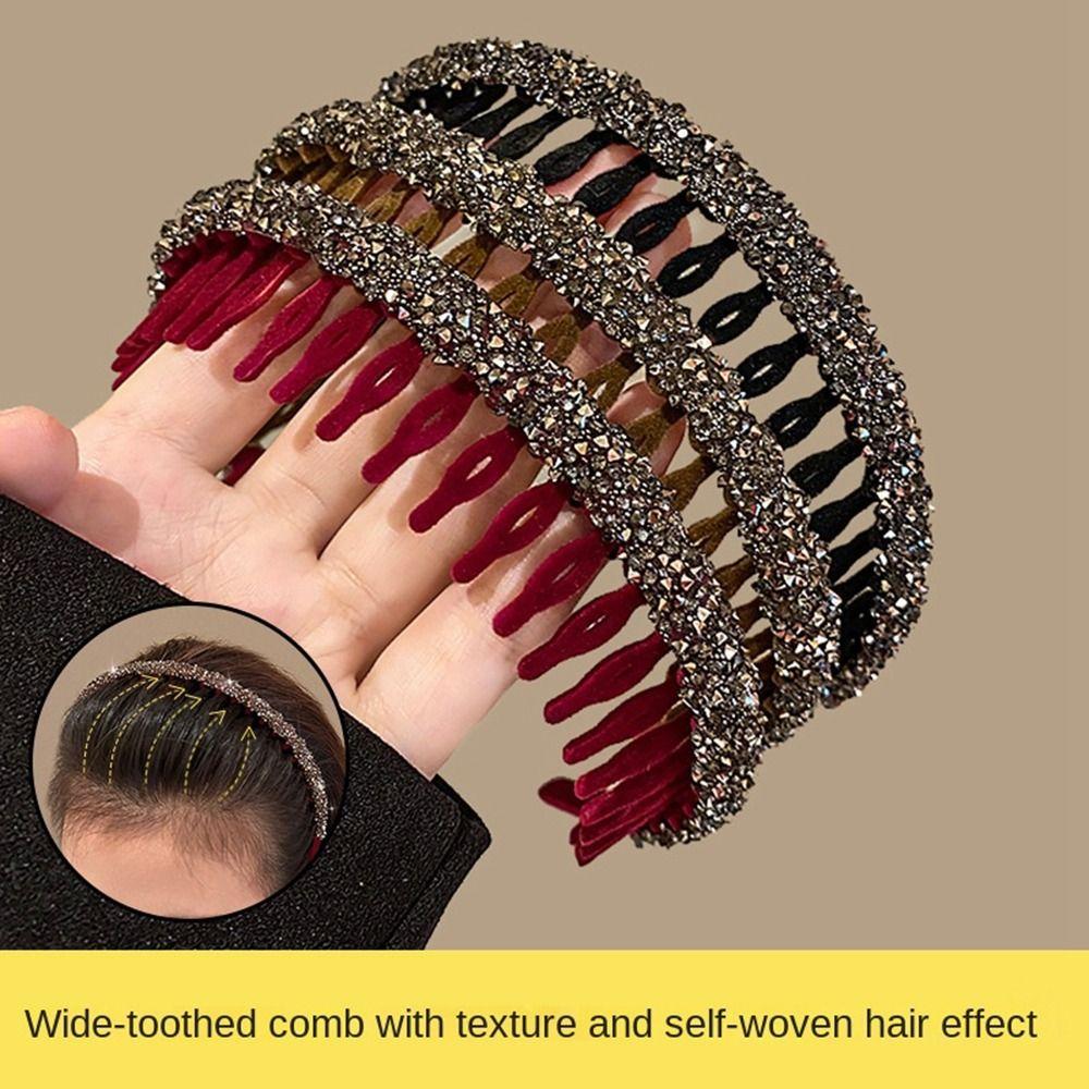 Flocking Hairstyle Hairpin Double Bangs HairClip New Bangs fixed HeadHoop  Women Girl