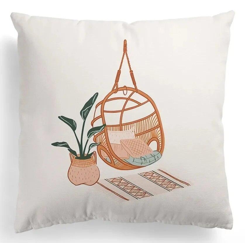 

Квадратные наволочки, простые наволочки с принтом, наволочки с абстрактной росписью, чехлы для диванных подушек, предметы интерьера 40x40cm