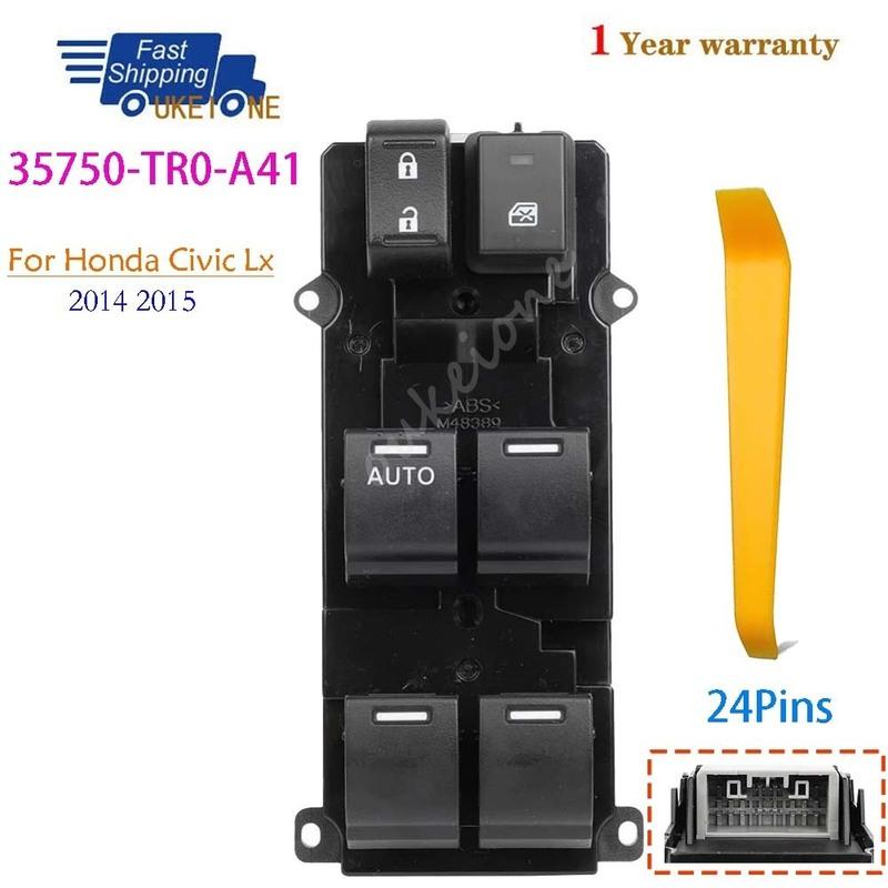 

35750-TR0-A41 For Honda Civic 2014 2015 Front Left Electric Power Window Switch Lifter Control Regulator Button Car Accessories