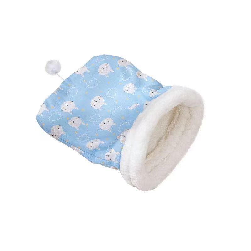Cat Bed Winter Enclosed Plush Blanket With Warmth For Indoor Outdoor Use