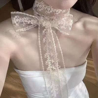 Vintage Lace, Headband Neckband Neck Accessories, Tie Bow Tie Scarf