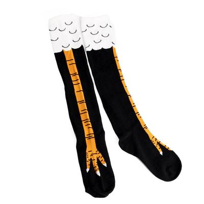 Strümpfe Cartoon-Socken, Mode- aber knielange Socken, Hühnerfuß-Socken