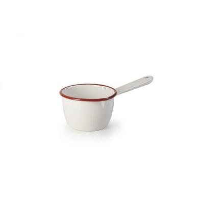 Casserole - IBILI - 909210 - Enamelled Steel - 10 Cm - White/Red - Dishwasher