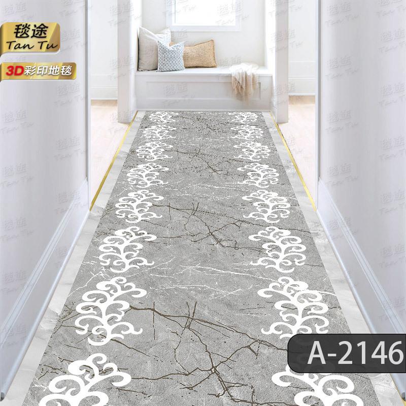European Luxury Hall Corridor Carpet Non-slip Washable Runner Stairway Rug Outdoors Aisle The Long Corridor Mat Customizable