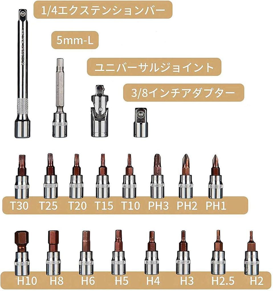 Preset Torque Wrench mm Socket Wrench Includes mm Adapter and Deep for and Machine Maintenance 21-Piece Set, 2-20 Nm, 6.35 (1/4 inch) Drive, ±3%