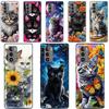Color Cat Back Cover for Samsung Galaxy A57 A37 5G A06 A07 A17 4G F17 S26 Plus Ultra A36 A56 A55 A25 A26 A16 Phone Case