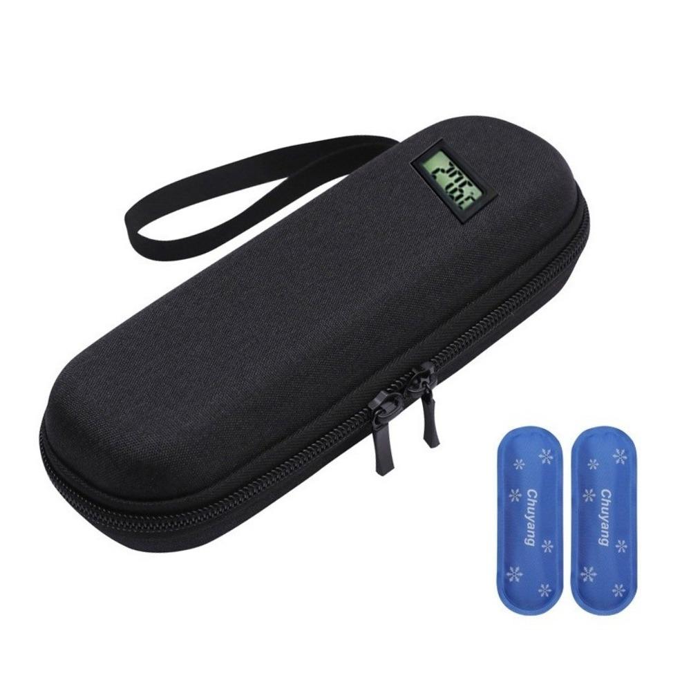 Thermometer Display Insulin Cooler Travel Case Cooling Thermal Insulated Refrigerated Medicine Organizer Waterproof