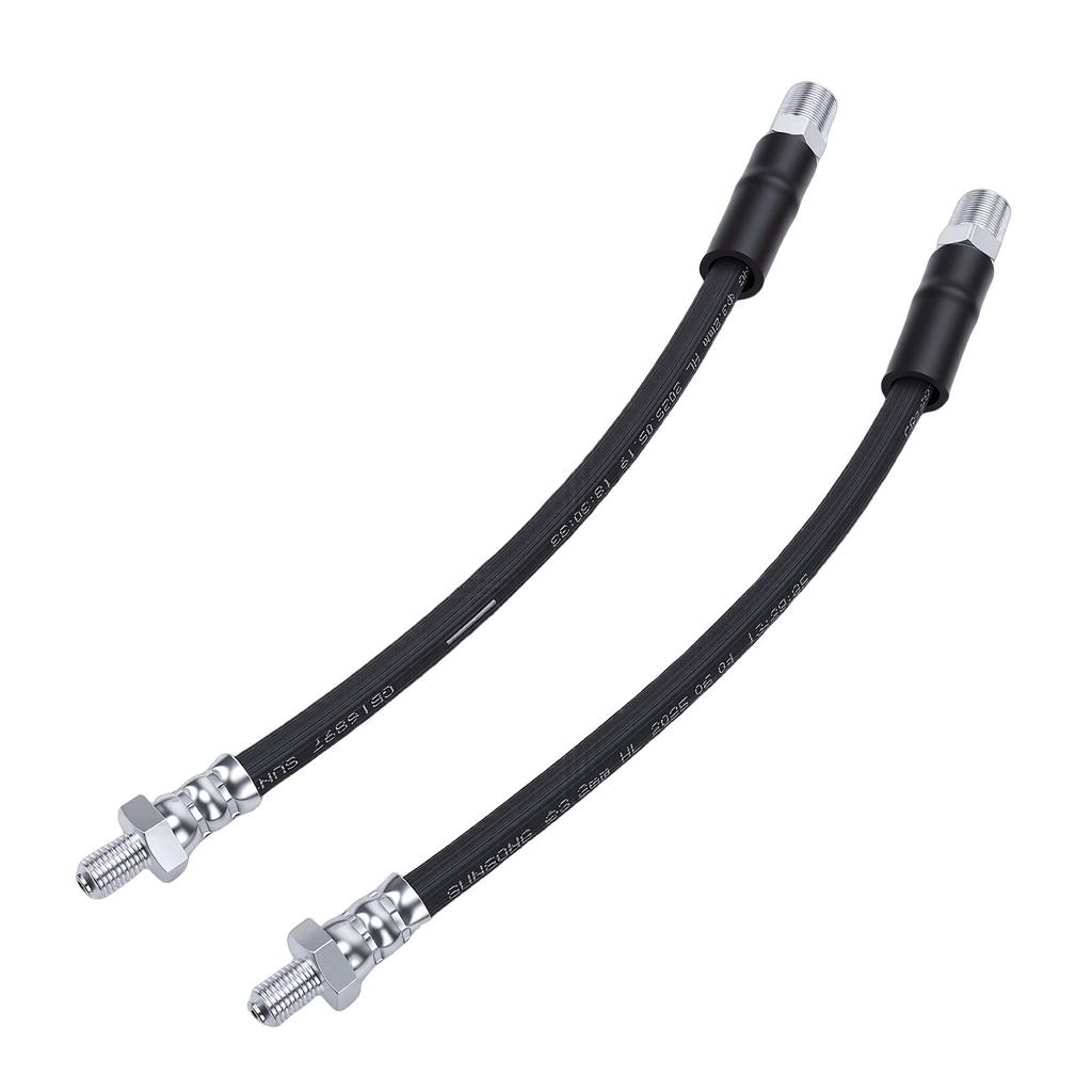 2PCS Front Rubber Brake Hose Set GBH249Z Front Brake Line Replacement for Classic Mini 1959 2000
