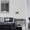 Geometric Abstract Arc Black and White Peel Wallpaper Detachable Contact Paper, Suitable for Home Bathroom Wallpaper Decoration
