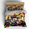 Superheroes In Dynamic Poses. Bedding Sets Duvet Cover Sets Duvet Covers Pillowcases(1 * Duvet Cover 2 * Pillowcases Without Duvet Insert)