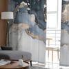 Marmor Textur Tinte Malerei Goldene Linien Tüll Vorhänge Für Schlafzimmer Moderne Voile Vorhänge Home Dekoration Fenster Vorhänge