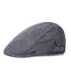 Corduroy Cap Men's Solid Color Retro Peaked Cap Winter Newsboy Caps for Men Thick Cap Old Man Cap Painters Hats