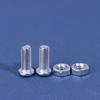 4/8/16Sets Chrome Anti-Theft License Plate Bike Traction Head Extension Screws Car License Alloy Plate Frames Or Covers Bolts