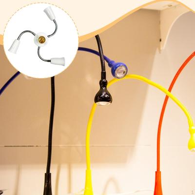 E27 Light Holder Splitter Adapter Degree Rotatable Replacement Portable for Exhibitions Bulb Lamp