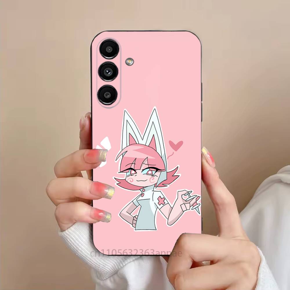 

P-Psychocuties Strawberry Phone Case For Samsung S25,24,23,22,21,S20,Ultra,Plus,FE Black Soft Cover SamsungS26ULTRA