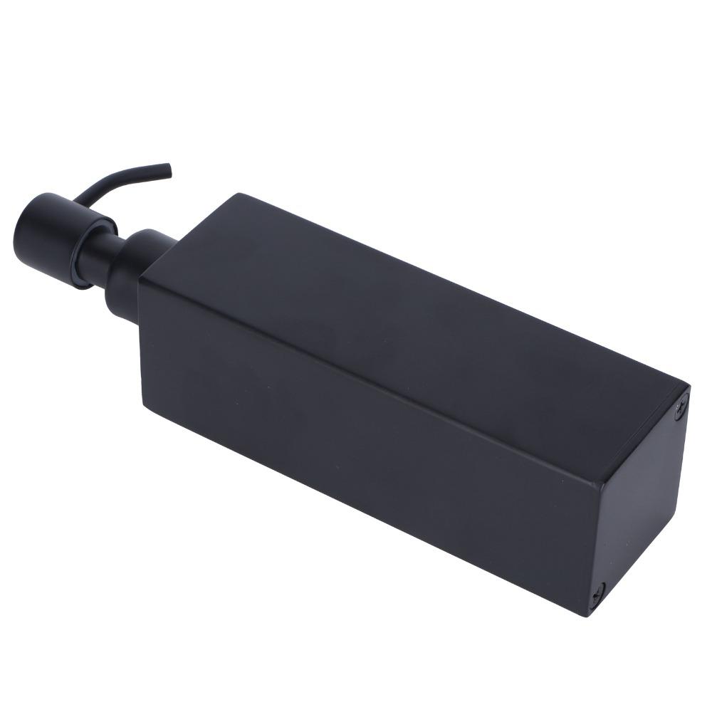 Flacone Pompa in Acciaio Inossidabile 304 Nero Flacone Doccia Dispenser Sapone Bagno Lavanderia Cucina