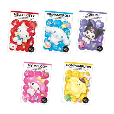 Bandai Wafle z postaciami Sanrio 11 Wafli Zestaw zabawek cukrowych (Wyroby cukiernicze pieczone) [Pudełko 20]