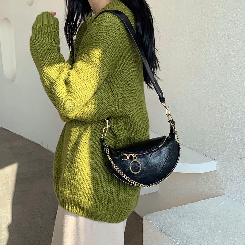 2023 Trendige Damen Crossbody Bauchtasche mit Kette