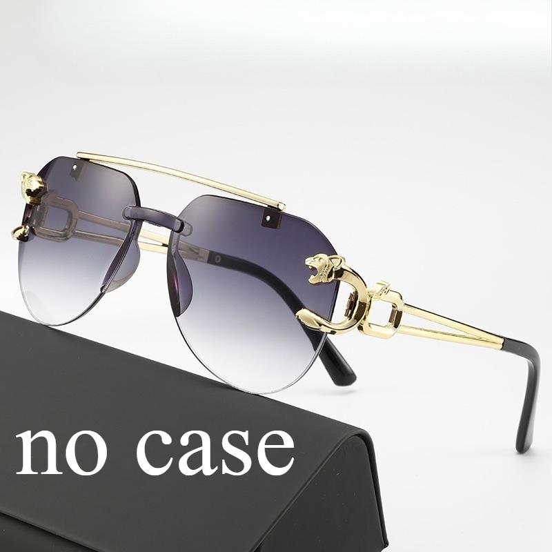 

Frameless Cut Edge Sunglasses Toad Shaped Glasses Gradient Sunglasses Large Frame Sunshade And Uv Resistant Glasses