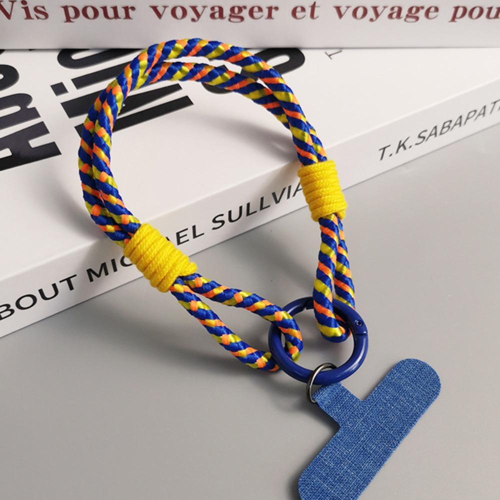 Key Holder Phone Wrist Strap with Patch Phone Hanging Chain Mobile Phone Lanyard Backpack Decor